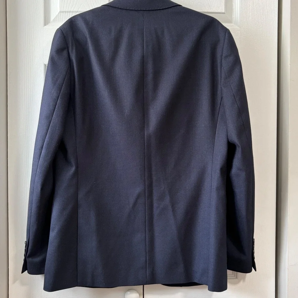 Bonobos Mens Standard Fit Lanificio Comero Wool Blazer Navy Blue 40R